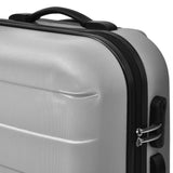 Vidaxl 3-part luggage set hard 45.5 55 66 cm silver colored