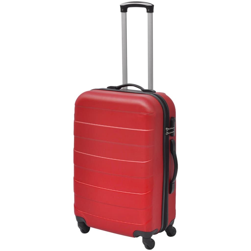 VIDAXL BAGGIO DEL BAGGI DELLA CARTE IN MAGGIORE SET DI 45,5 55 66 CM ROSSO