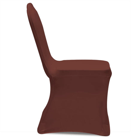Vidaxl Stuhlabdeckung Stretch 6 St Brown
