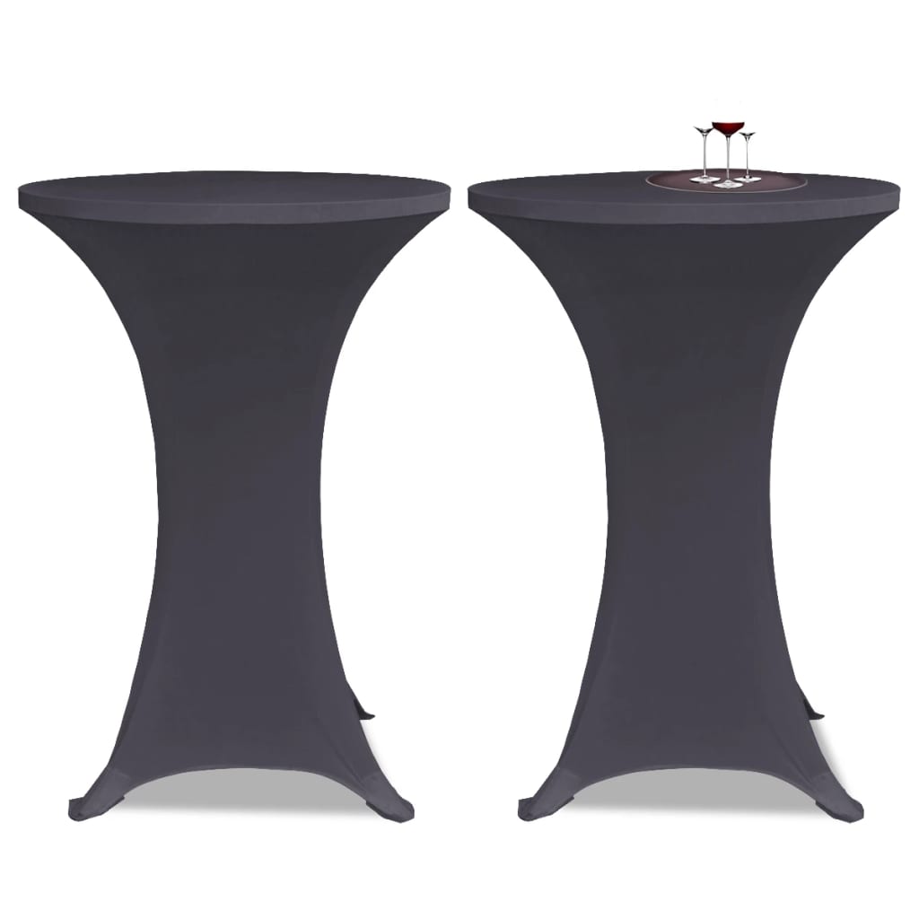 Vidaxl Table Couvre étendue 2 pièces 70 cm anthracite