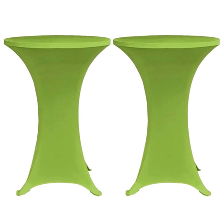 Vidaxl Tischabdeckung Stretch 2 Teile 80 cm Grün
