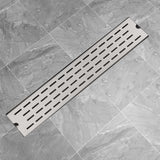 Vidaxl shower drain rectangular 630x140 mm stainless steel