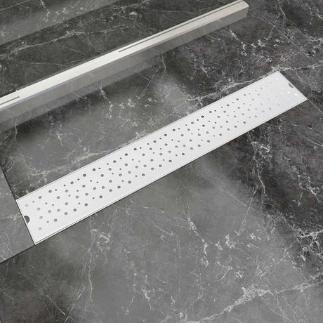 Vidaxl Duschabfluss rechteckige Blase 730 x 140 mm Edelstahl