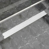 Vidaxl Duschabfluss rechteckige Blase 1030x140 mm Edelstahl