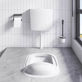 Vidaxl Toilettenboden mit Wasserversorgung am Boden 3 6 l Weiß
