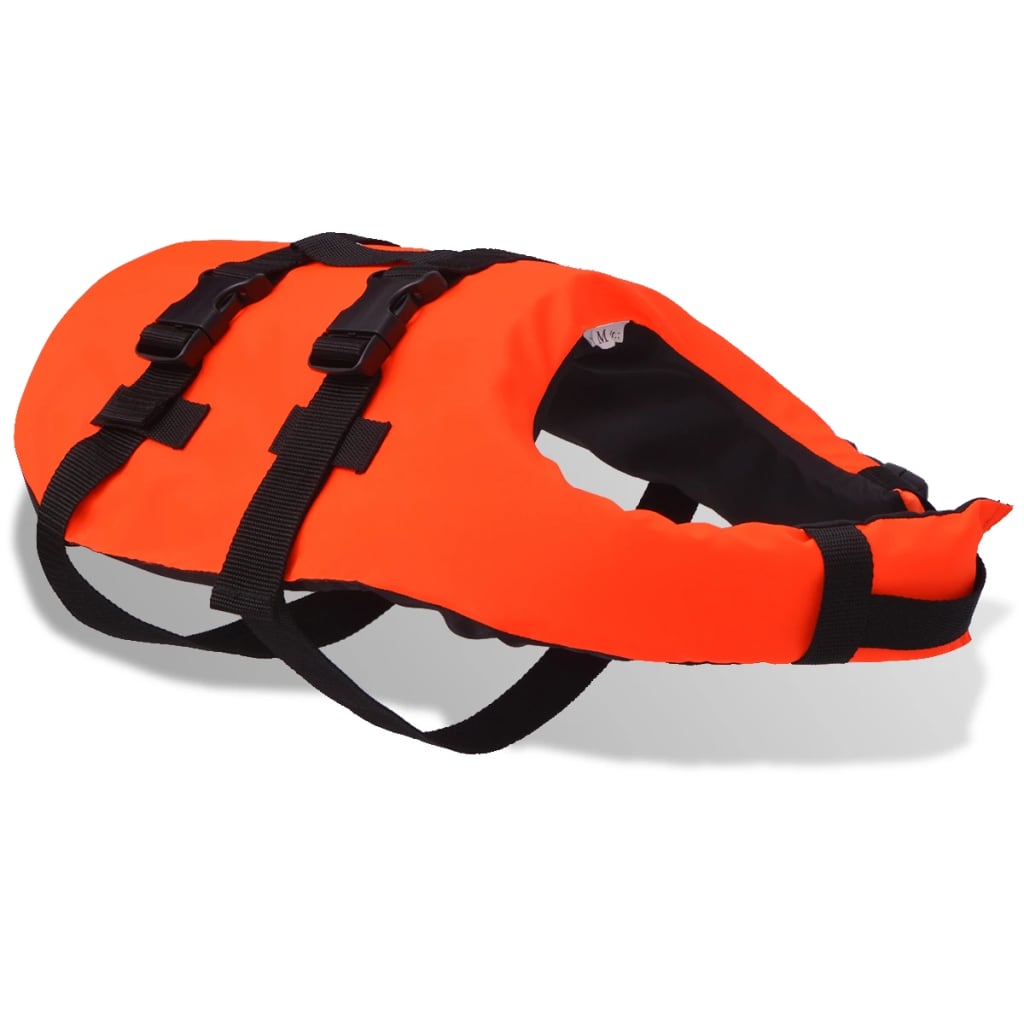 Vidaxl Dog Swimming gilet s arancione