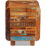 Vidaxl nachtkastje 43x33x51 cm massief gerecycled hout