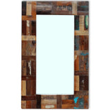 Vidaxl Mirror 80x50 cm Festes Recyclingholz