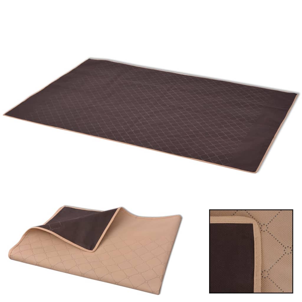 Tappeto picnic Vidaxl 100x150 cm beige e marrone