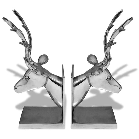 Vidaxl BookRests Herten 2 Stück Aluminium Silber