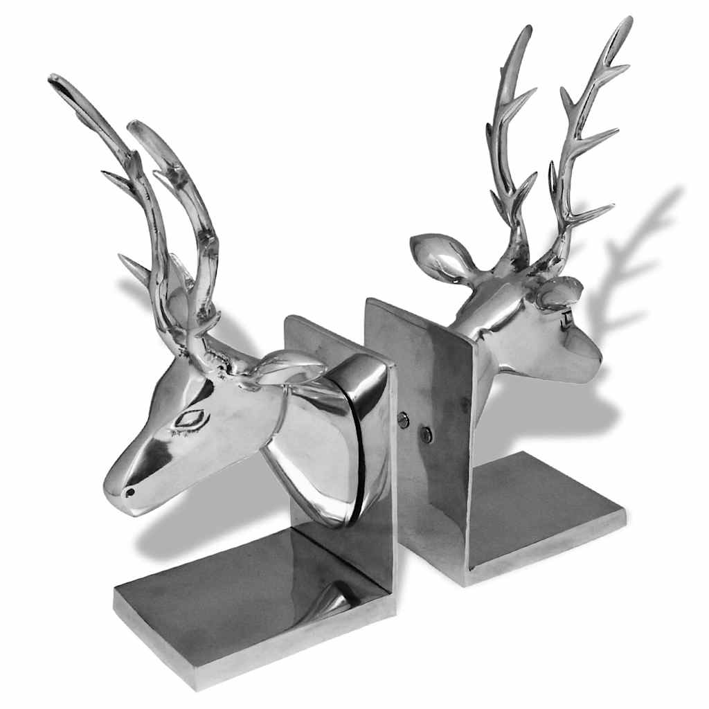 Vidaxl BookRests Herten 2 Stück Aluminium Silber