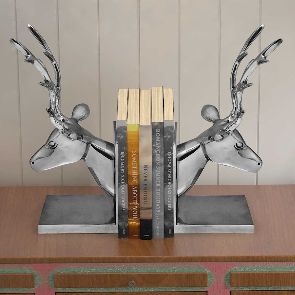 Vidaxl BookRests Herten 2 Stück Aluminium Silber
