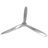 Vidaxl Propeller per il muro 70 cm in alluminio argento