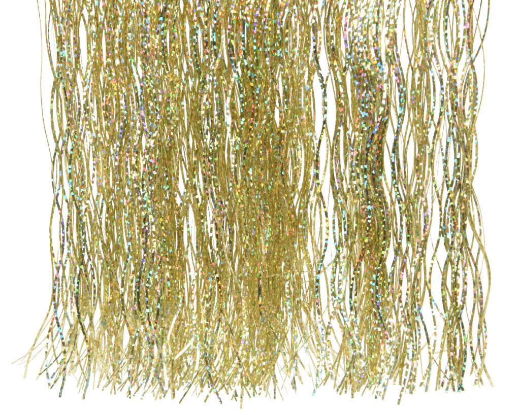 Decoris Lametta Vinyl Weihnachtsdekoration Glanzgold Laser 50x40 cm