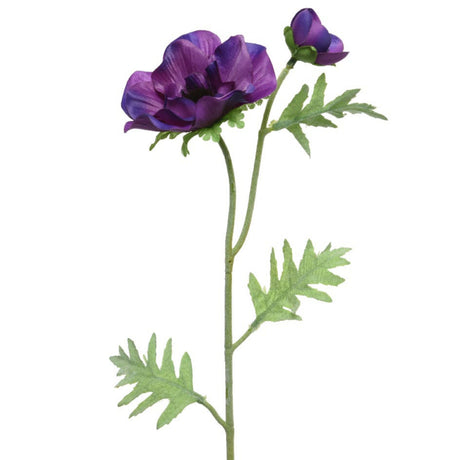 Grundlegende künstliche Blume lila Anemone 41 cm