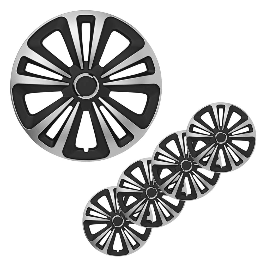 Proplus Hubcaps 4 St Terra 14 '' Srebrno obarvano in črno