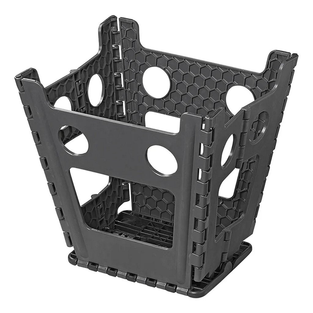 klappbarer Tritthocker schwarz grau 29 x 21,5 x 39,5 cm
