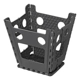 klappbarer Tritthocker schwarz grau 29 x 21,5 x 39,5 cm