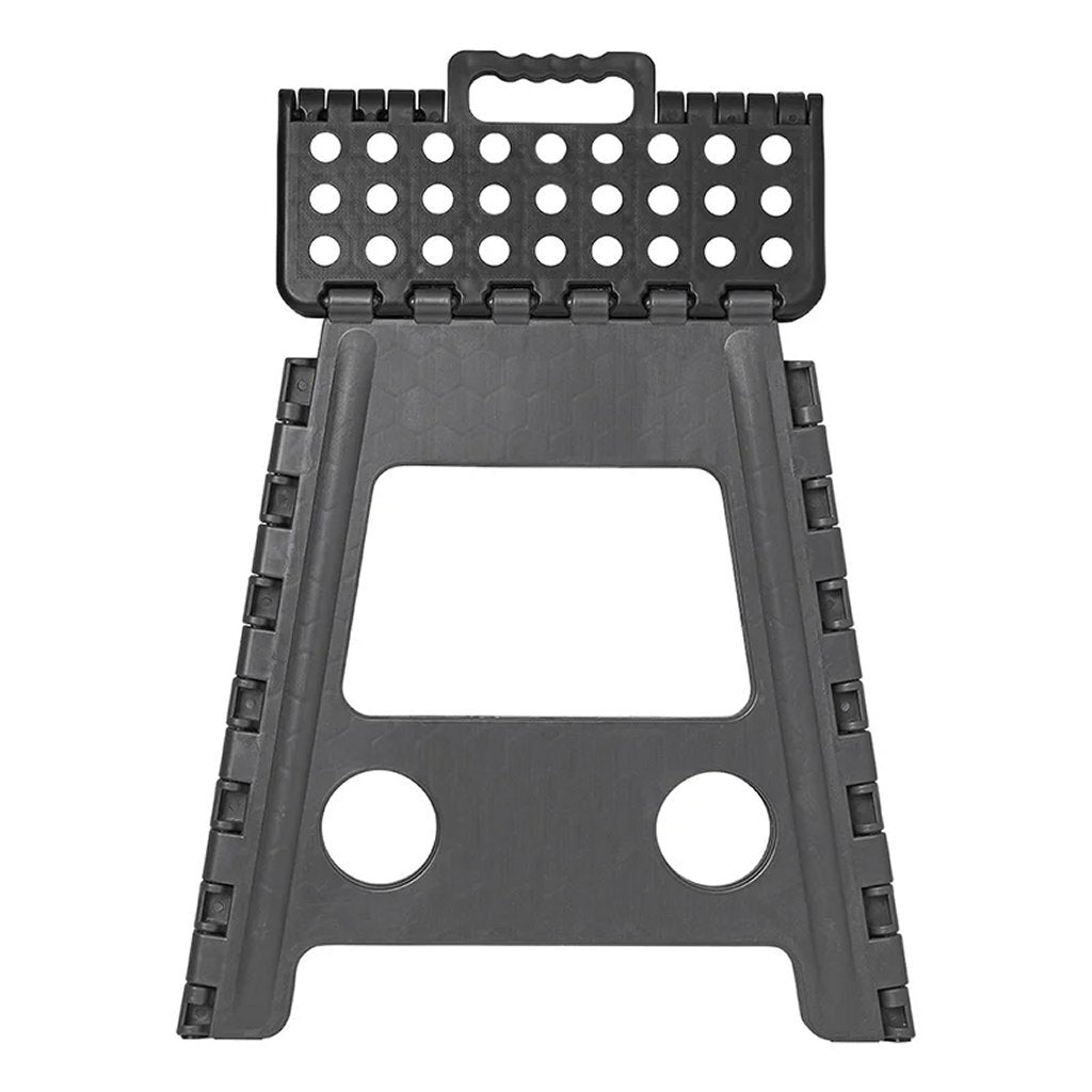 klappbarer Tritthocker schwarz grau 29 x 21,5 x 39,5 cm