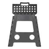 klappbarer Tritthocker schwarz grau 29 x 21,5 x 39,5 cm