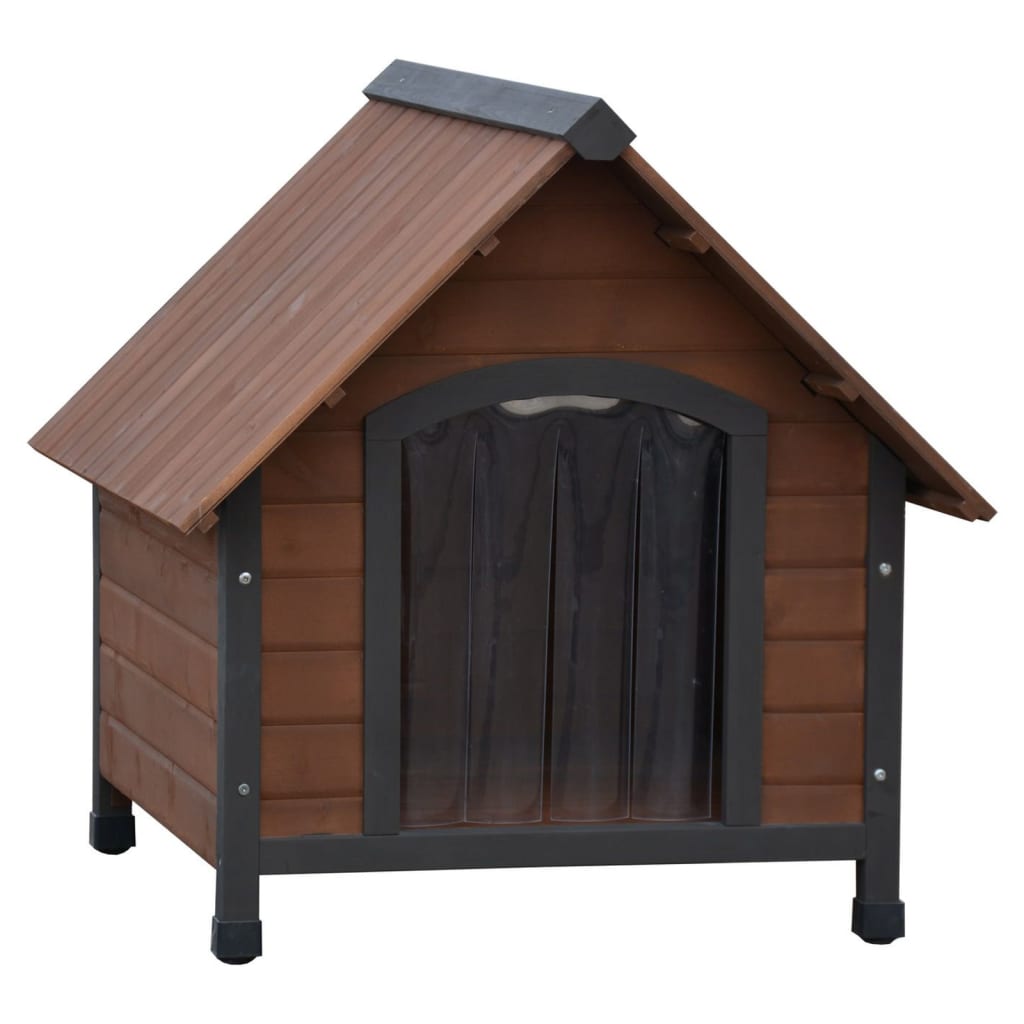 @Pet @pet dog loft with plastic flaps rustique 88x78x80 cm brown