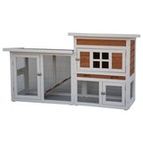 @pet @pet Rabbit Loft Villa 147x50x80 cm hvit og brun