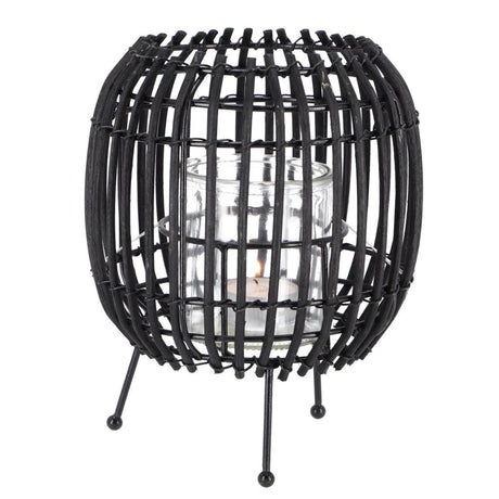 Andere Marken Laterne Rattan 20 cm beige schwarz sortiert