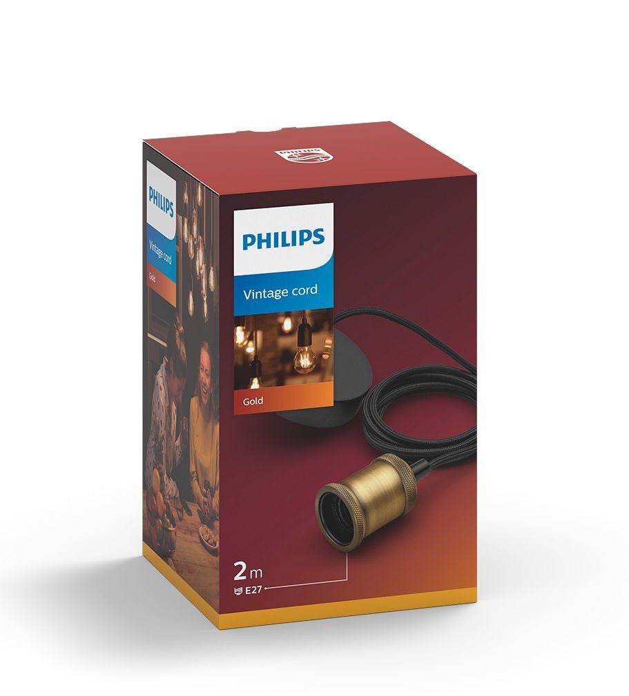 Philips Vintage-Kabel 1x60W Gold