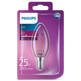 Philips LedClassic 25W (2W) B35 E14 WW Cl ND 1BC 4 Osvetlitev