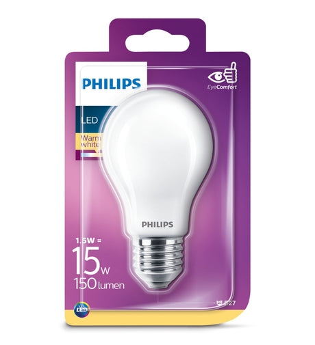 Philips LED klassische 15W E27 WW A60 FR ND SRT4 Beleuchtung