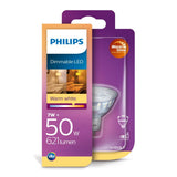 Philips LED-Beleuchtung, dimmbarer Spot, warmweiß, GU5,3, 50 W