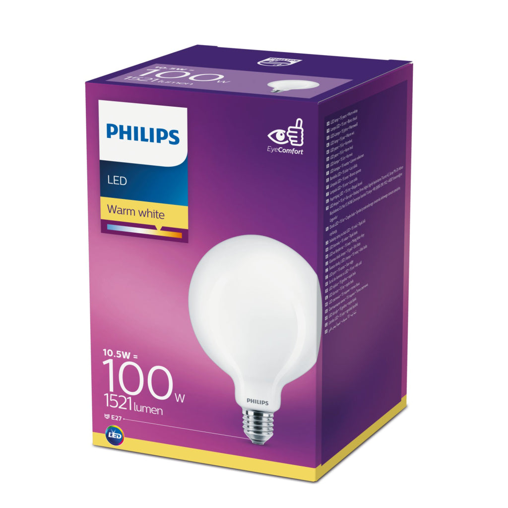 Philips led 100w e27 ww g120 fr nd srt4 verlichting