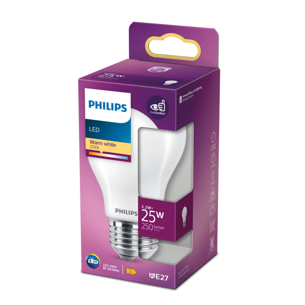 Philips LED Classic 25W E27 WW A60 FR ND SRT4 -belysning