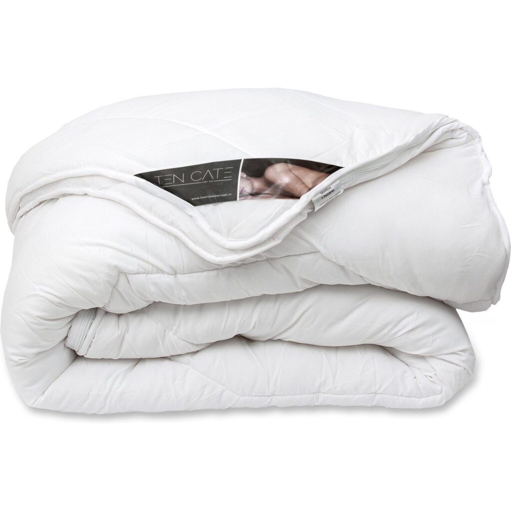 Ten Cate Luxus-4-Jahreszeiten-Bettdecke 240 x 200 cm mit Druckknöpfen weiß