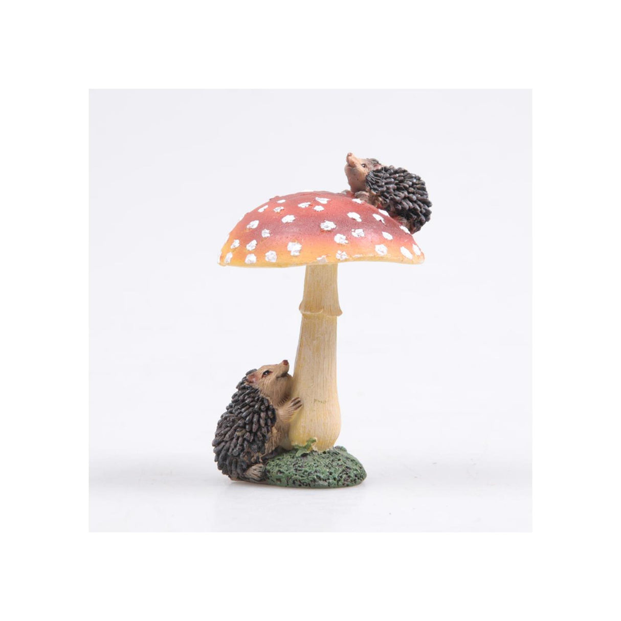 Farmwood animals paddenstoel met egel 7x6,5x11cm
