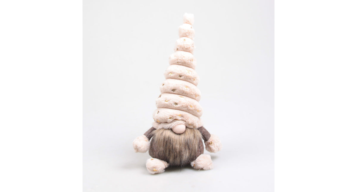 Kerstkabouter toby 31x23x70 cm beige