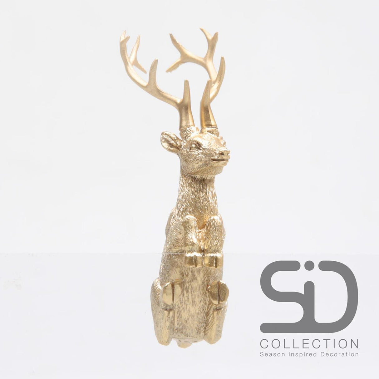 Von der Jahreszeit inspirierter Deko-Topfaufhänger Hirsch gold 7cm