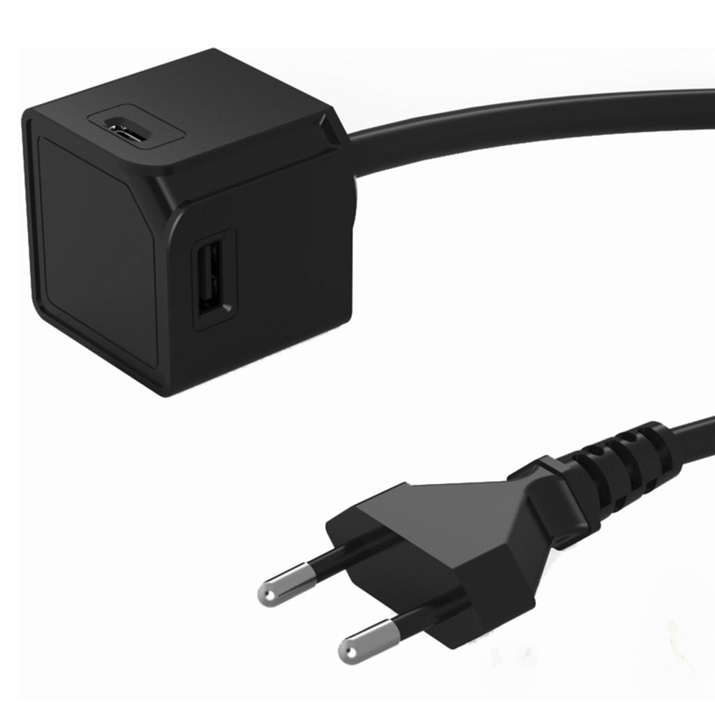 Powercube USBcube erweiterter USB A und C schwarz