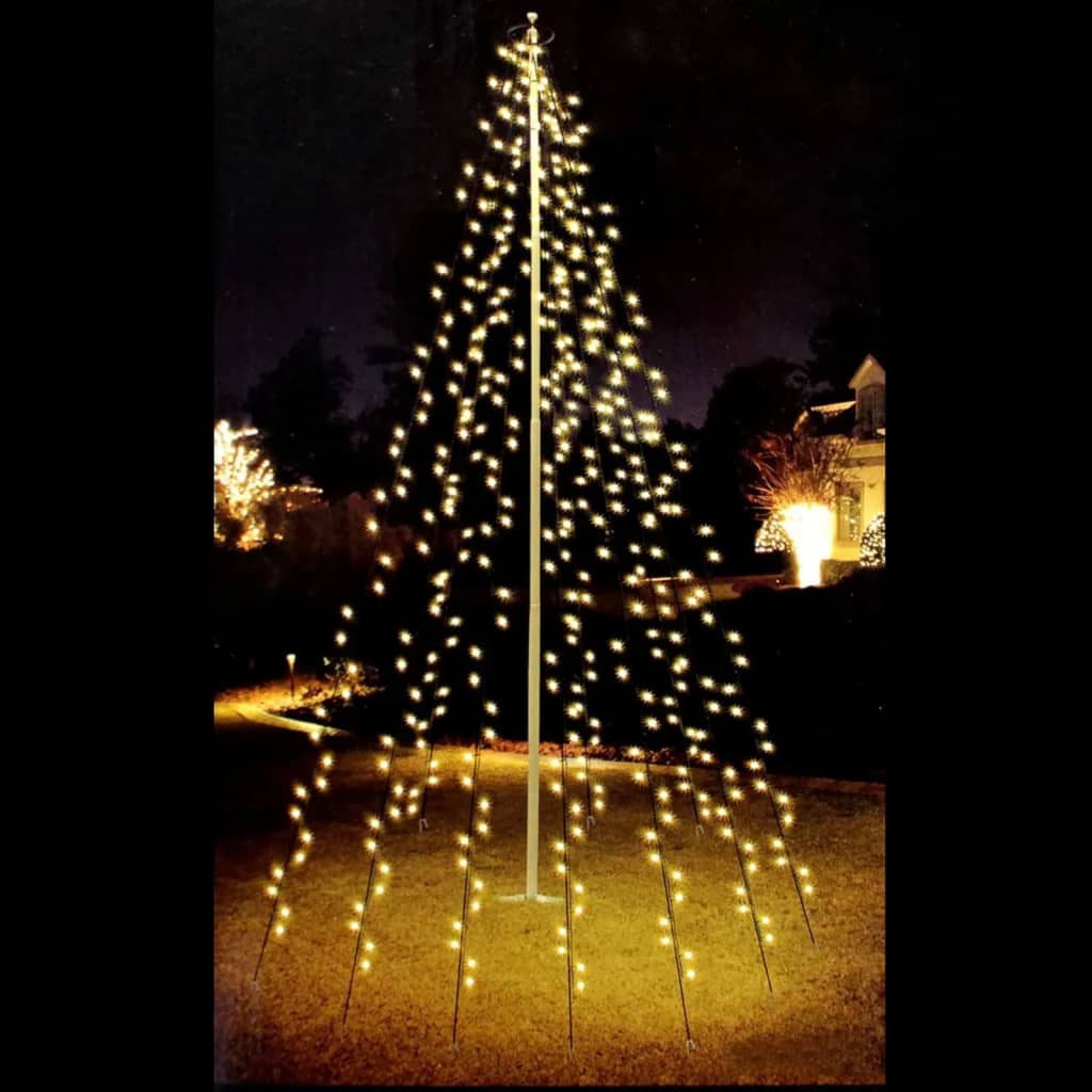 Ambiente Ambiente Weihnachtslichter für Fahnenmast mit 192 LEDs 208 cm