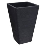 Prograrden Flowerpot Rippen 55 cm Anthrazit -gelenkt