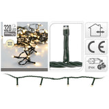 S.i.a. LED-Beleuchtung 320LEDs 240 cm warmweißes Licht schwarz