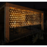 S.i.a. LED-Netzbeleuchtung 300x150 cm 320 LEDs warmweiß hellgrün