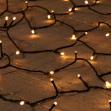 S.i.a. Batterie-LED-Beleuchtung 48 LEDs 350 cm warmweißes Licht schwarz