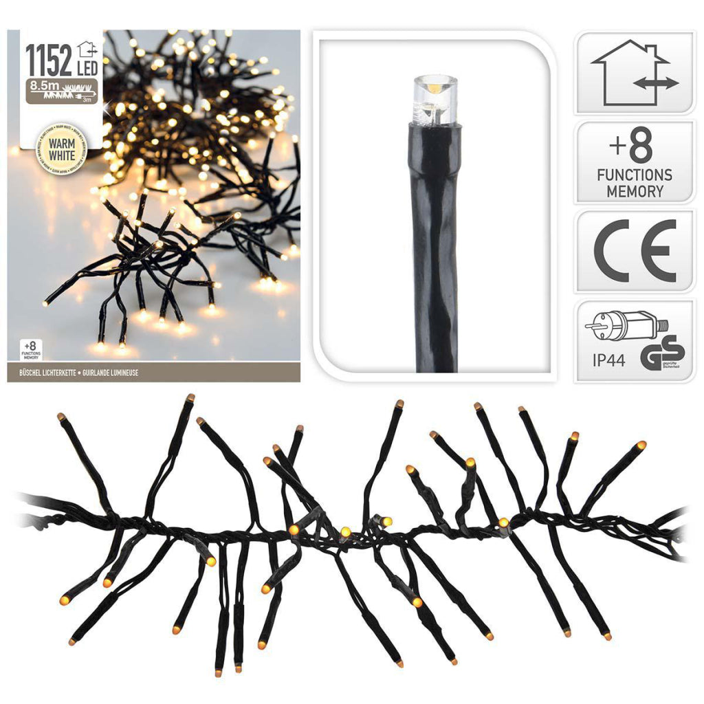 S.I.A. S.I.A. Kerst Clusterverlichting 8.5M 1152 LED Lampjes