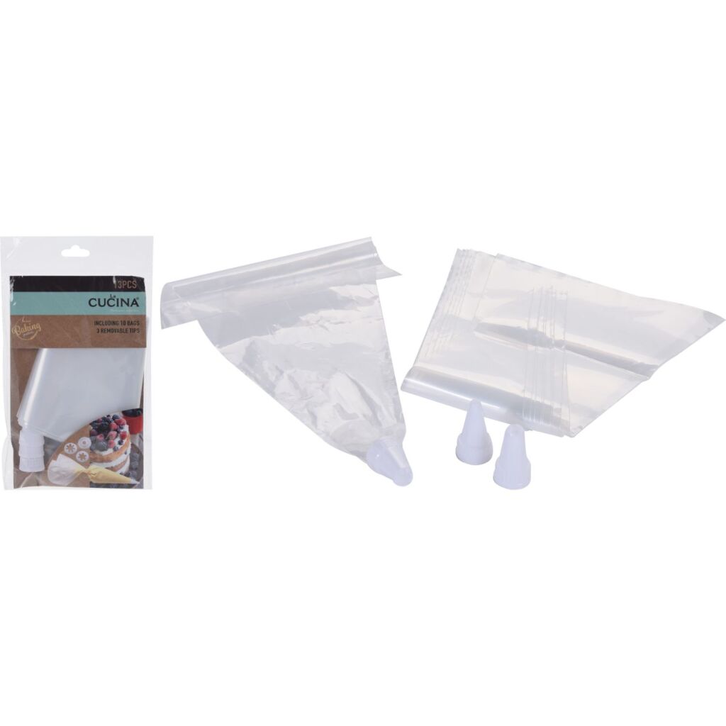 Excellent Houseware Einweg-Spritzbeutel, 23 cm, 13-teilig