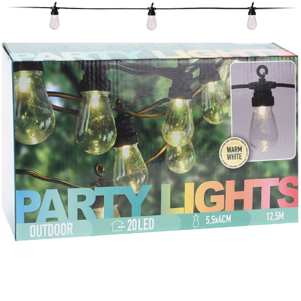 Progarden Progarden Party Lighting Set med 20 lampor LED 4,5 V