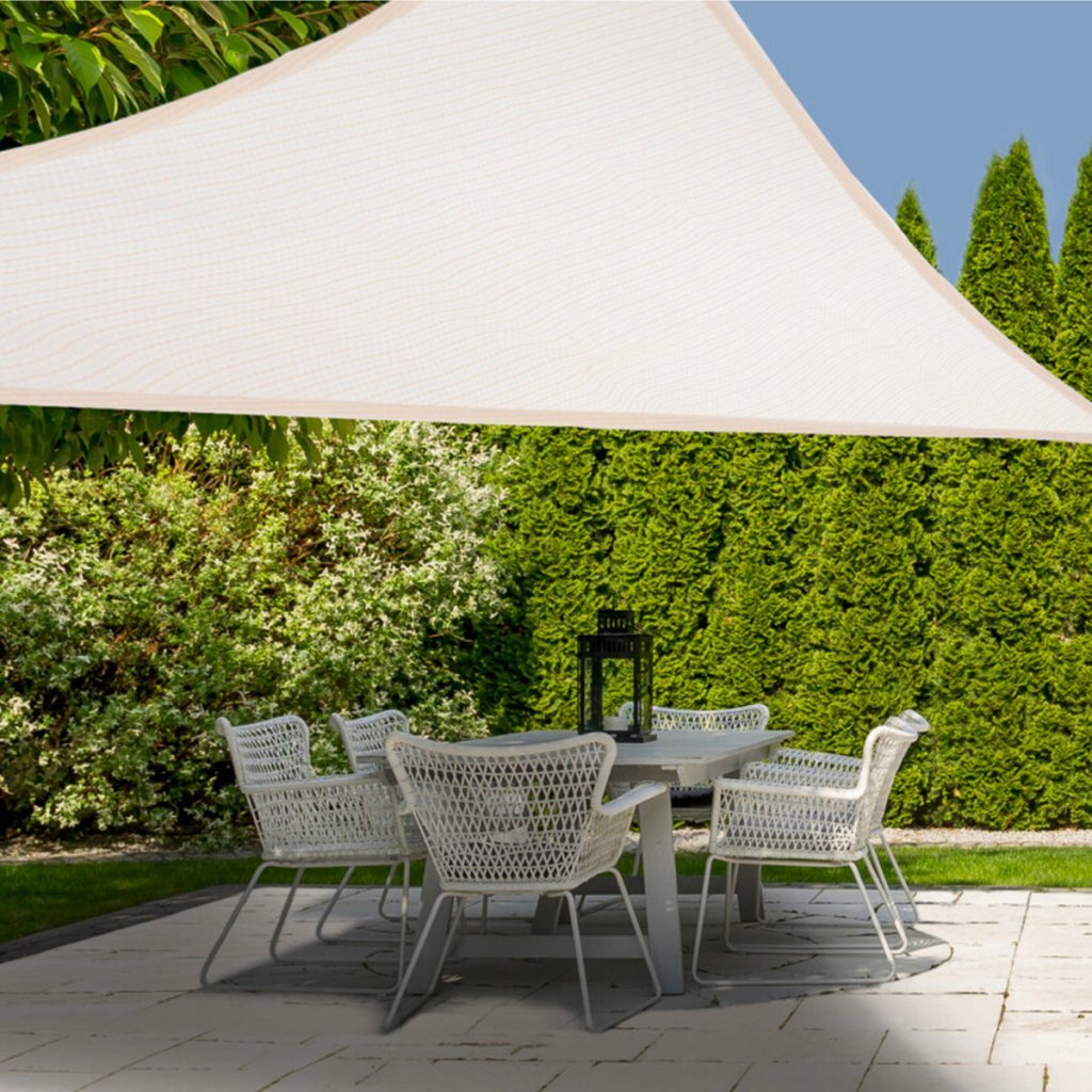 Overige merken schaduwdoek 360x360x360 cm beige