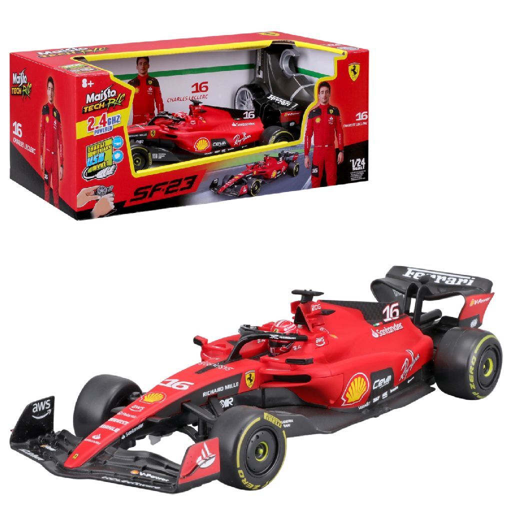 Andere Marken Maisto Tech RC Ferrari Leclerc SF23 1:24