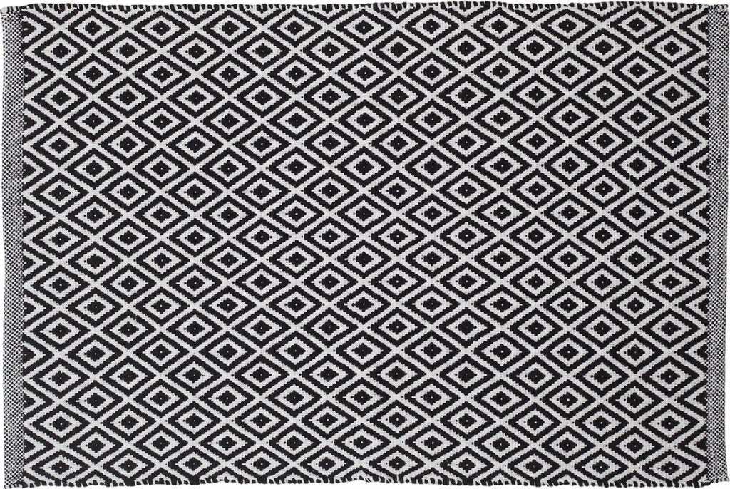 Sealskin -Trellis Badmat 60x9cm Baumwollschwarz