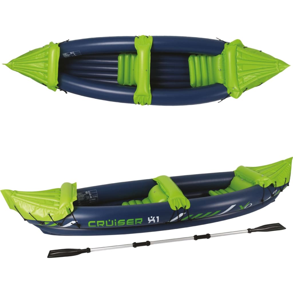 Xq max xq max kayak crucero x1 325x81x53 cm azul y verde